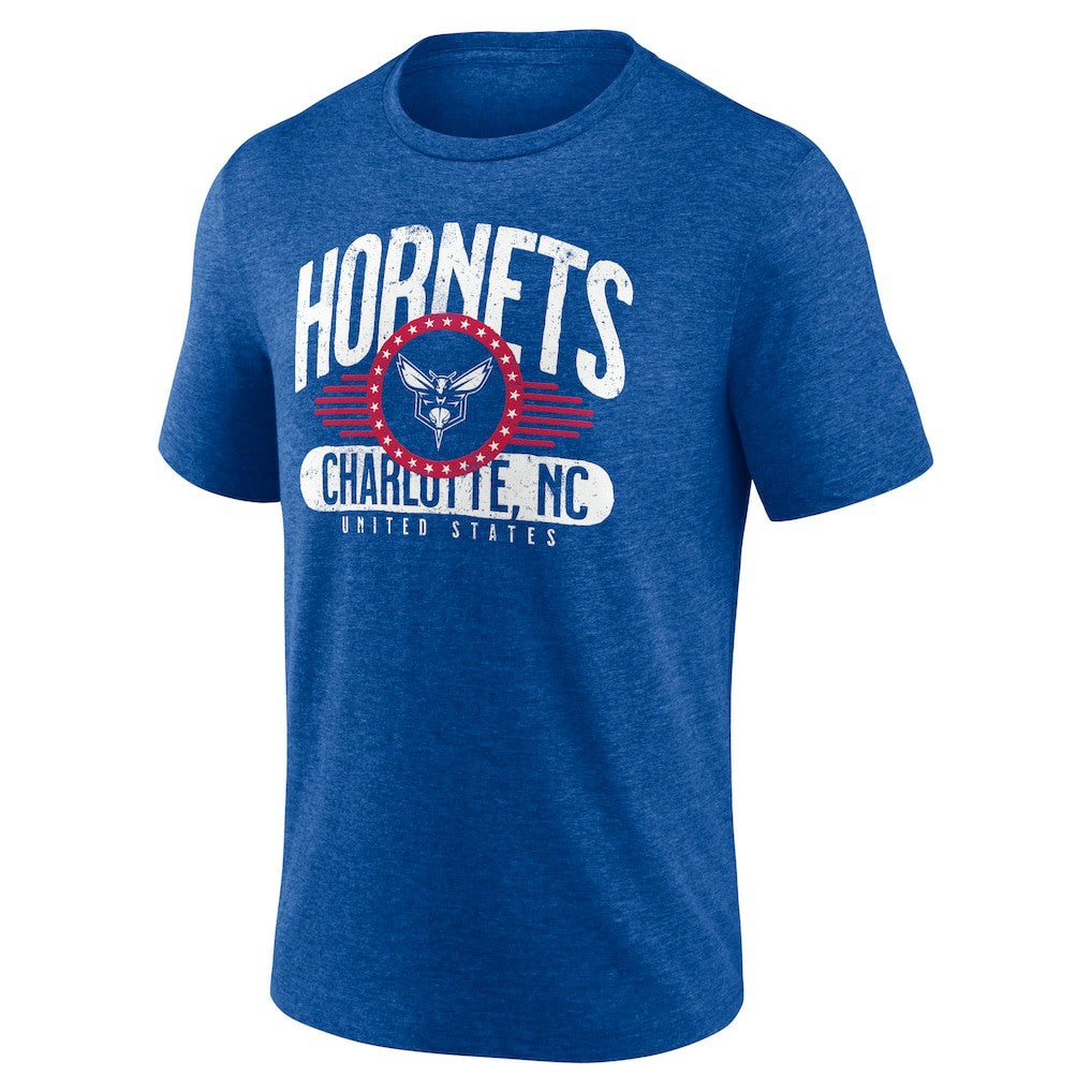 NBA - Charlotte Hornets Badge of Honor Tri-Blend T-Shirt - Royal