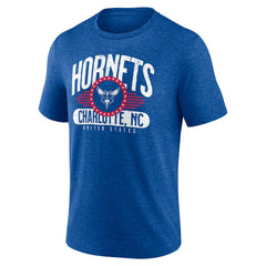 NBA - Charlotte Hornets Badge of Honor Tri-Blend T-Shirt - Royal