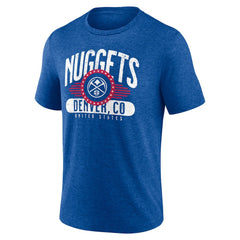 NBA - Denver Nuggets Badge of Honor Tri-Blend T-Shirt - Royal
