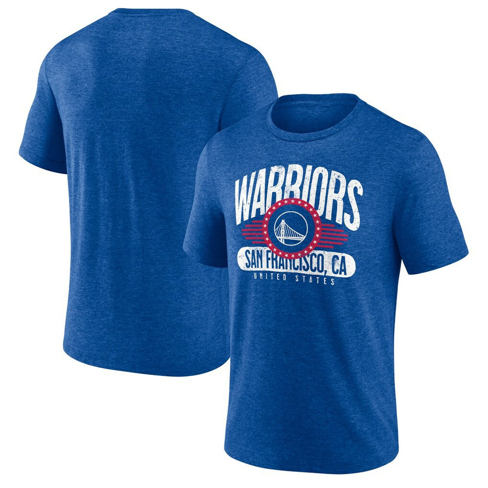 NBA - Golden State Warriors Badge of Honor Tri-Blend T-Shirt - Royal