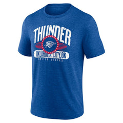 NBA - Oklahoma City Thunder Badge of Honor Tri-Blend T-Shirt - Royal