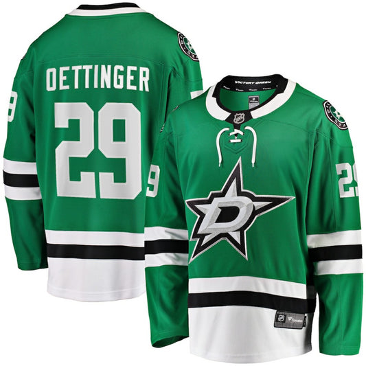 Jake Oettinger Dallas Stars Fanatics Home Breakaway Player Jersey - Kelly Green | NHL Jerseys