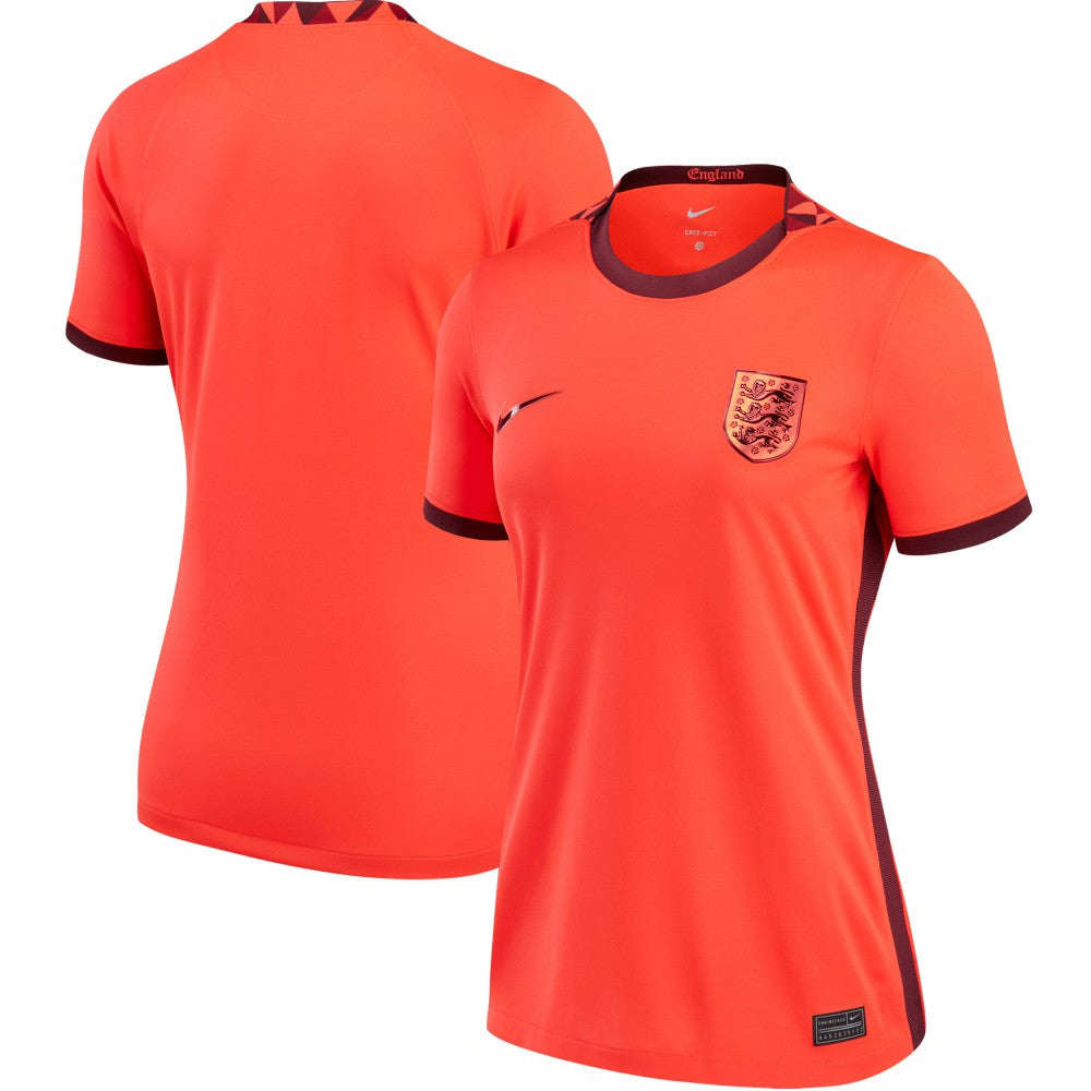 Nike England Women's National Team Women's 2022/23 Away Replica Blank Jerseys - Red