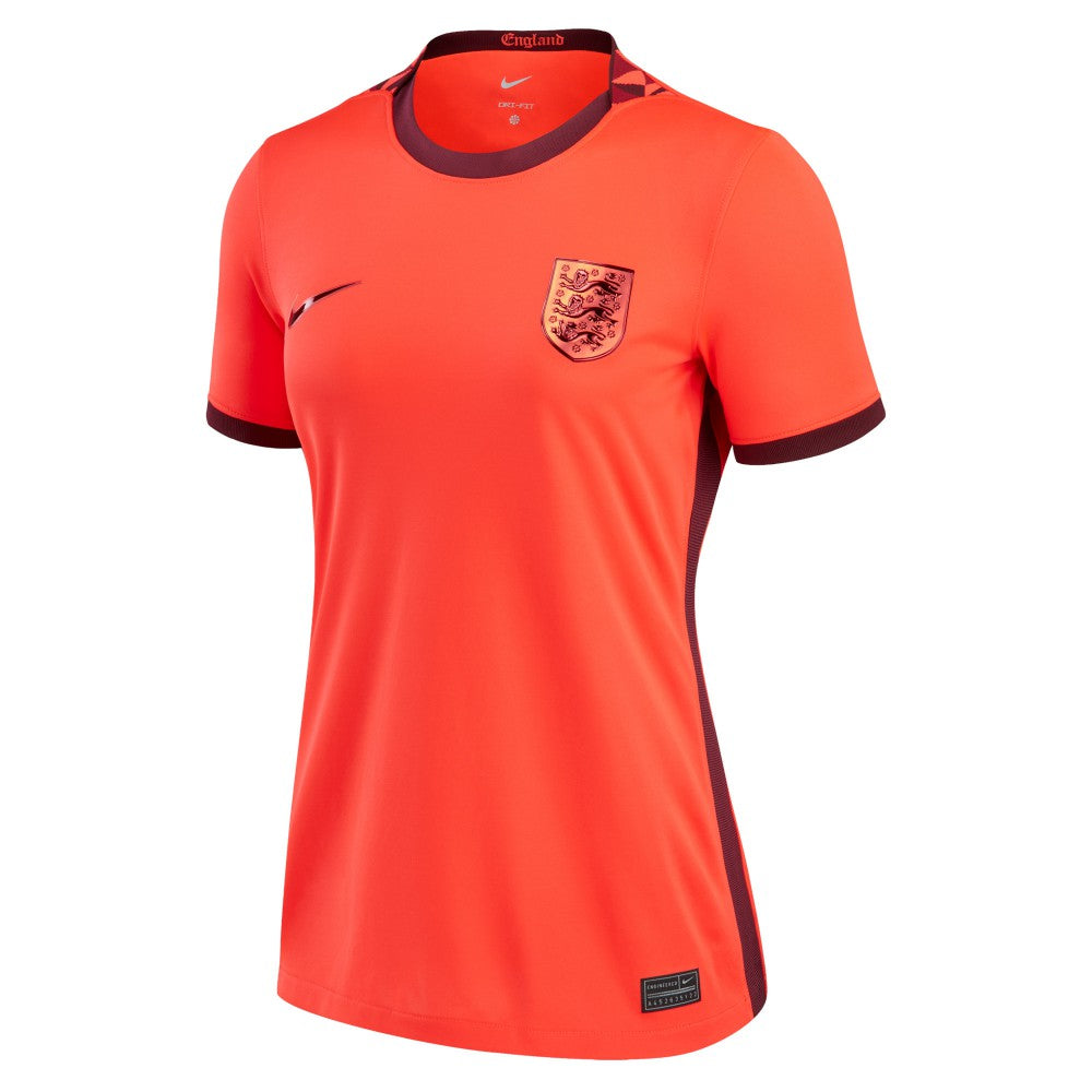 Nike England Women's National Team Women's 2022/23 Away Replica Blank Jerseys - Red