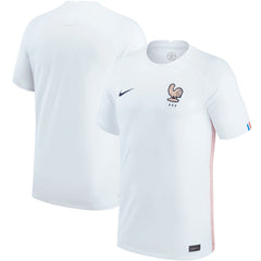 Nike France Women's National Team 2022/23 Away Replica Blank Jerseys - White