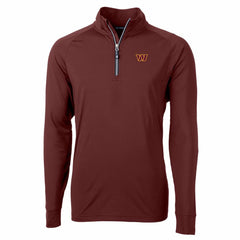 Washington Commanders Cutter & Buck Adapt Eco Stretch Quarter-Zip Pullover Jacket Burgundy - NFL