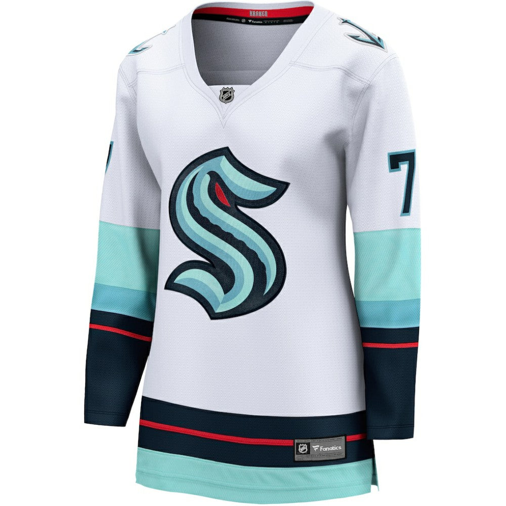 Jordan Eberle Seattle Kraken Fanatics Women's Away Breakaway Jersey White
