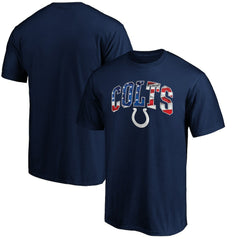 Indianapolis Colts Banner Wave Logo T-Shirt Navy - NFL