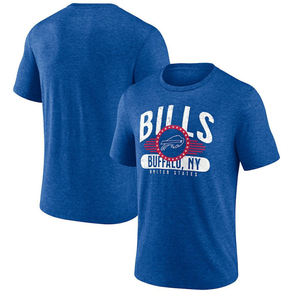 Buffalo Bills Badge of Honor Tri-Blend T-Shirt Royal - NFL