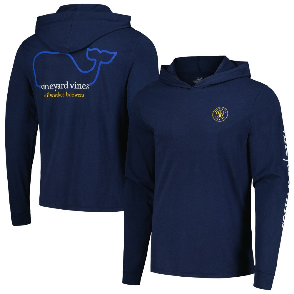Milwaukee Brewers Vineyard Vines Long Sleeve Hoodie T-Shirt for sale