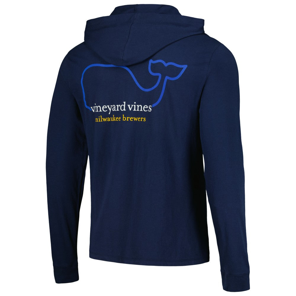 Milwaukee Brewers Vineyard Vines Long Sleeve Hoodie T-Shirt for sale