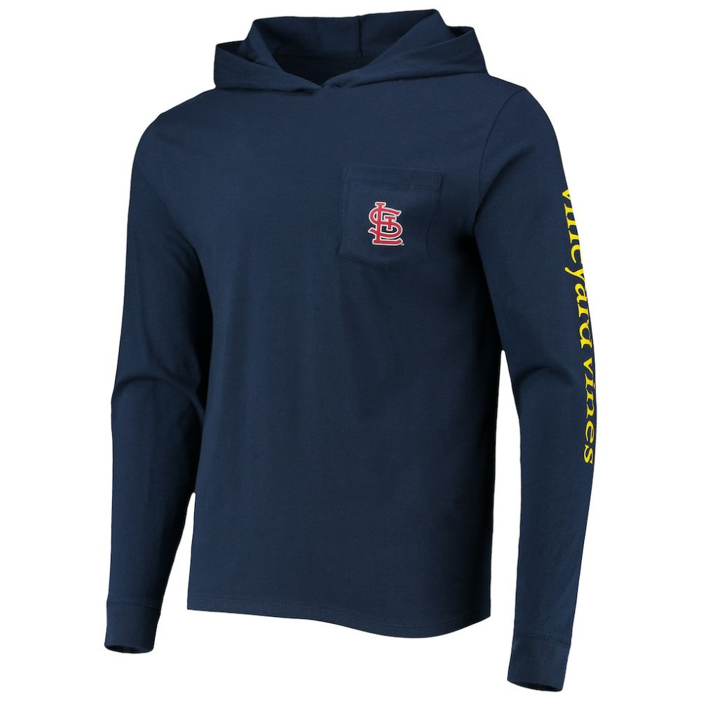 St. Louis Cardinals Vineyard Vines Long Sleeve Hoodie T-Shirt Sale