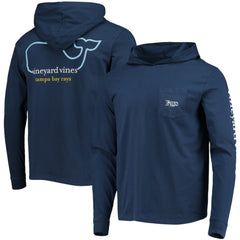 Tampa Bay Rays Vineyard Vines Long Sleeve Hoodie T-Shirt On Sale