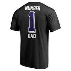 Baltimore Ravens Number One Dad T-Shirt Black - NFL