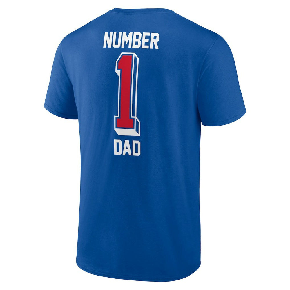 Buffalo Bills Number One Dad T-Shirt Royal - NFL