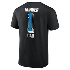 Carolina Panthers Number One Dad T-Shirt Black - NFL