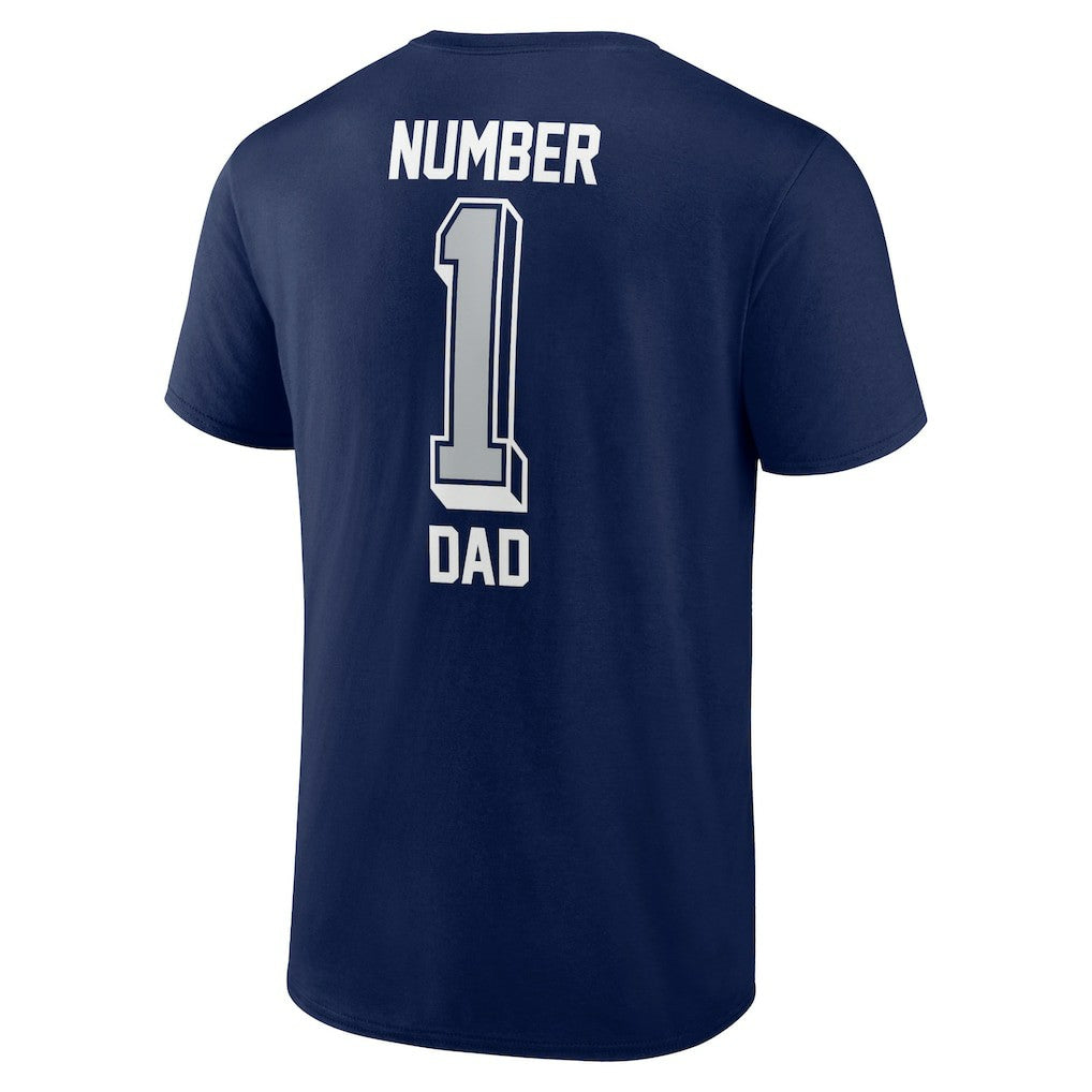 Dallas Cowboys Number One Dad T-Shirt Navy - NFL