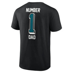 Jacksonville Jaguars Number One Dad T-Shirt Black - NFL