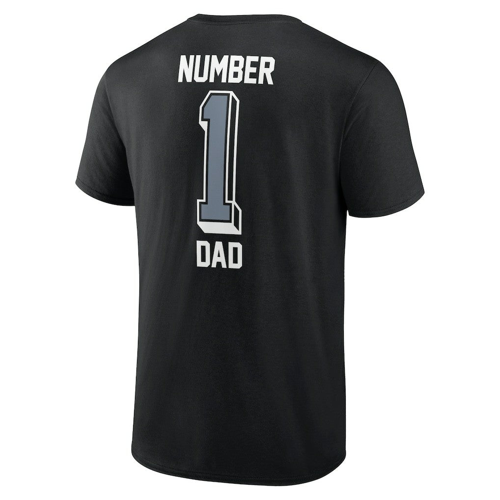 Las Vegas Raiders Number One Dad T-Shirt Black - NFL
