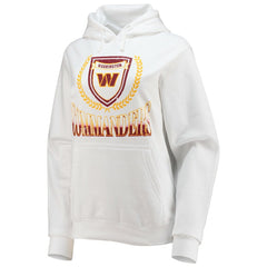 Washington Commanders WEAR by Erin Andrews Women's Fleece Pullover Hoodie White - NFL