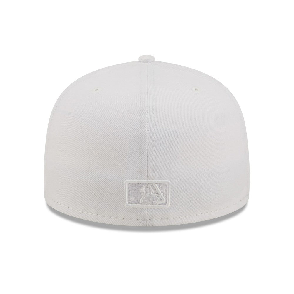 Los Angeles Dodgers New Era White on White 59FIFTY Fitted Hat for sale