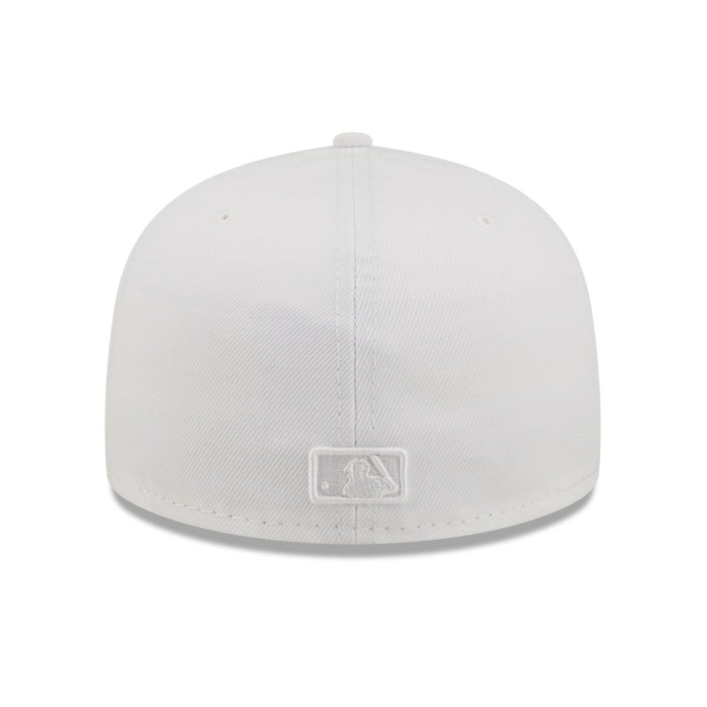 Atlanta Braves New Era White on White 59FIFTY Fitted Hat for sale