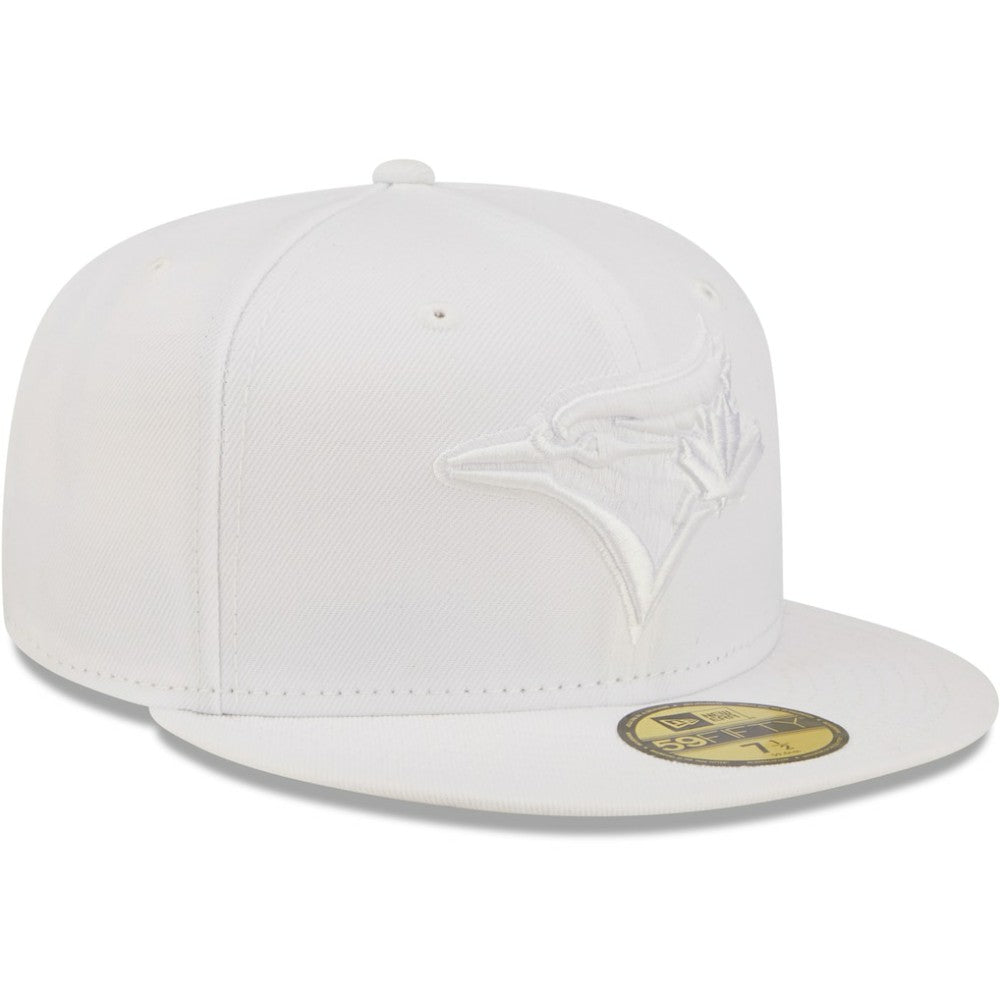 Toronto Blue Jays New Era White on White 59FIFTY Fitted Hat Online