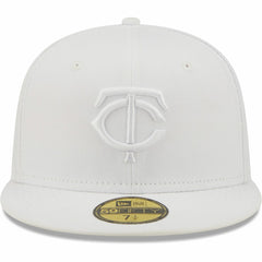 Minnesota Twins New Era White on White 59FIFTY Fitted Hat On Sale