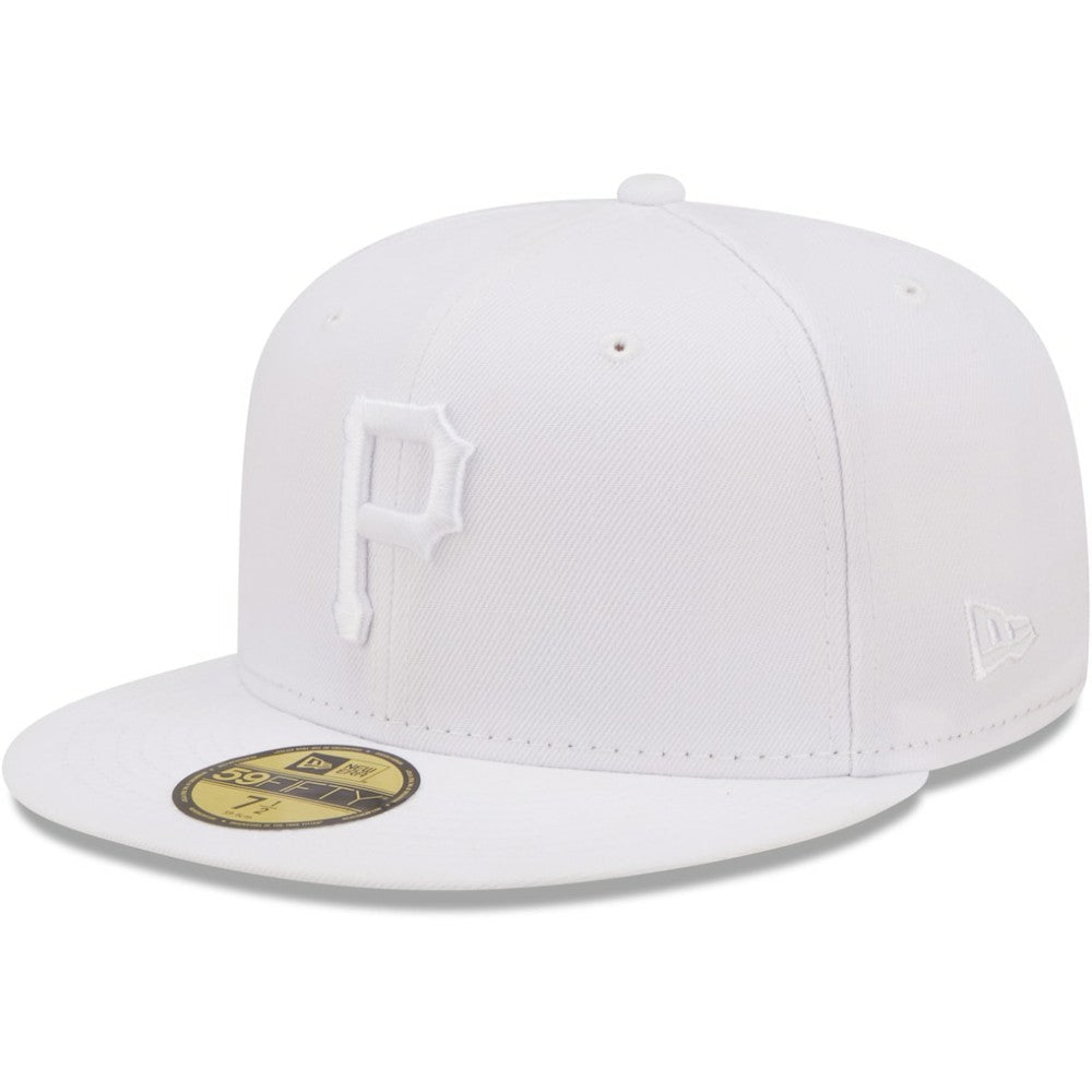 Pittsburgh Pirates New Era White on White 59FIFTY Fitted Hat On Sale