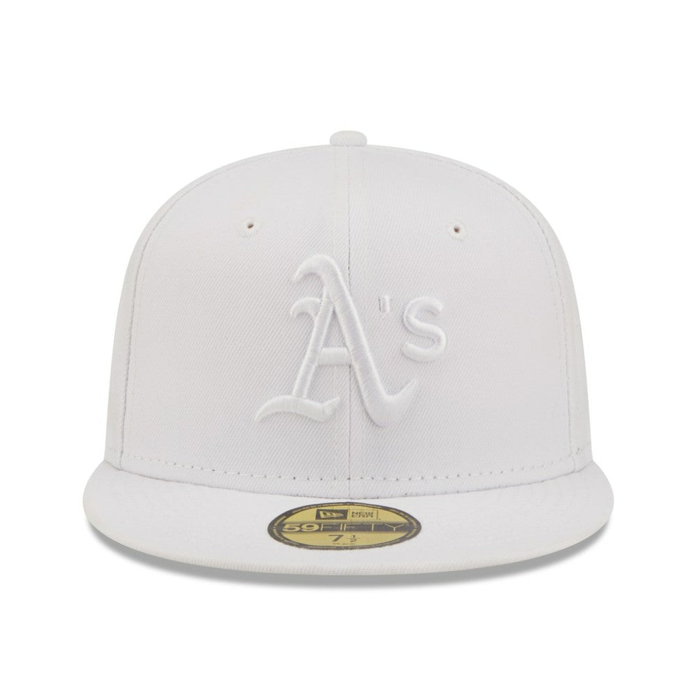 Athletics New Era White on White 59FIFTY Fitted Hat Online