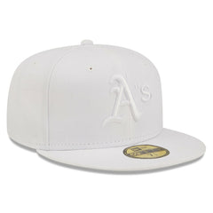 Athletics New Era White on White 59FIFTY Fitted Hat Online
