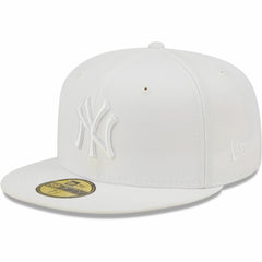 New York Yankees New Era White on White 59FIFTY Fitted Hat Sale