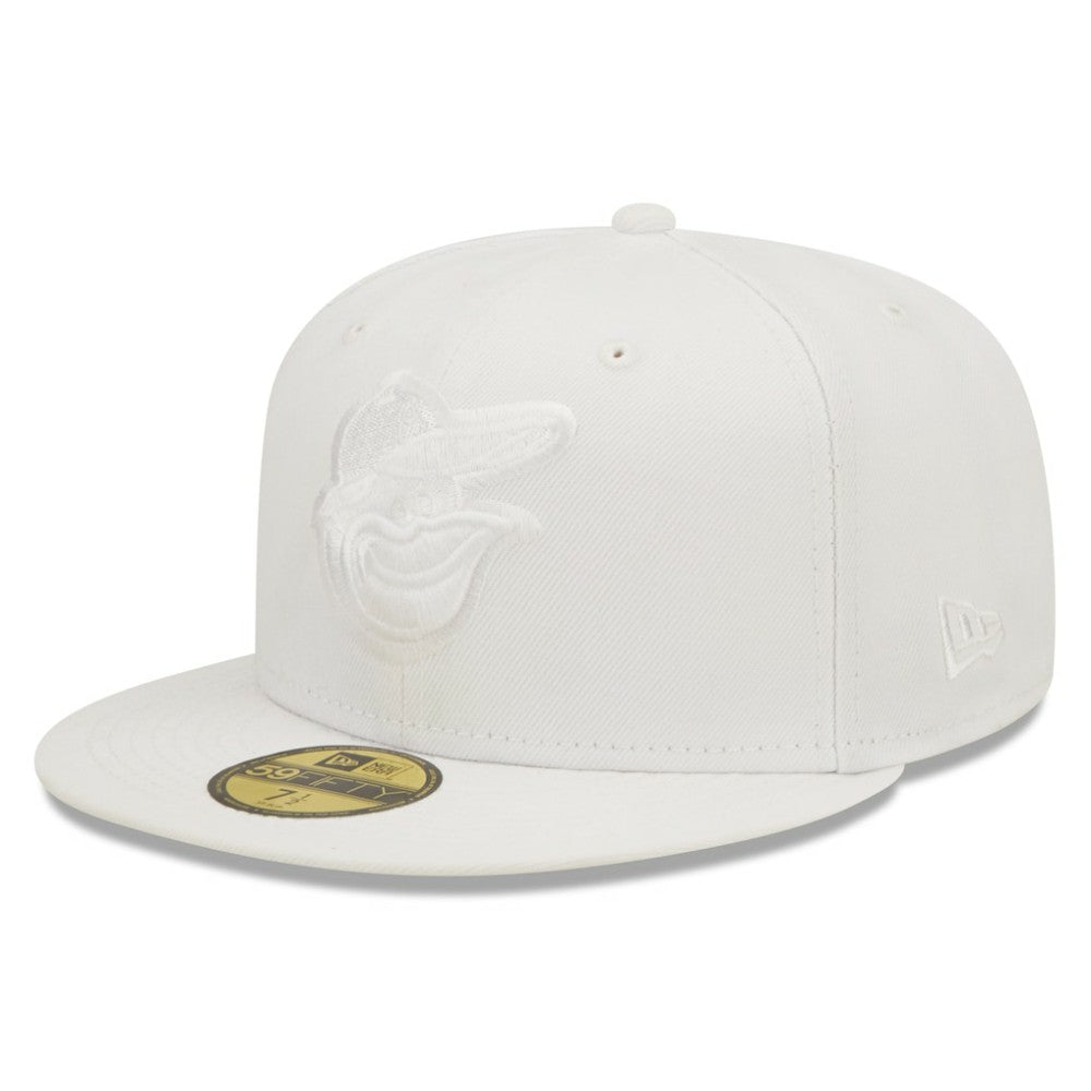 Baltimore Orioles New Era White on White 59FIFTY Fitted Hat Sale