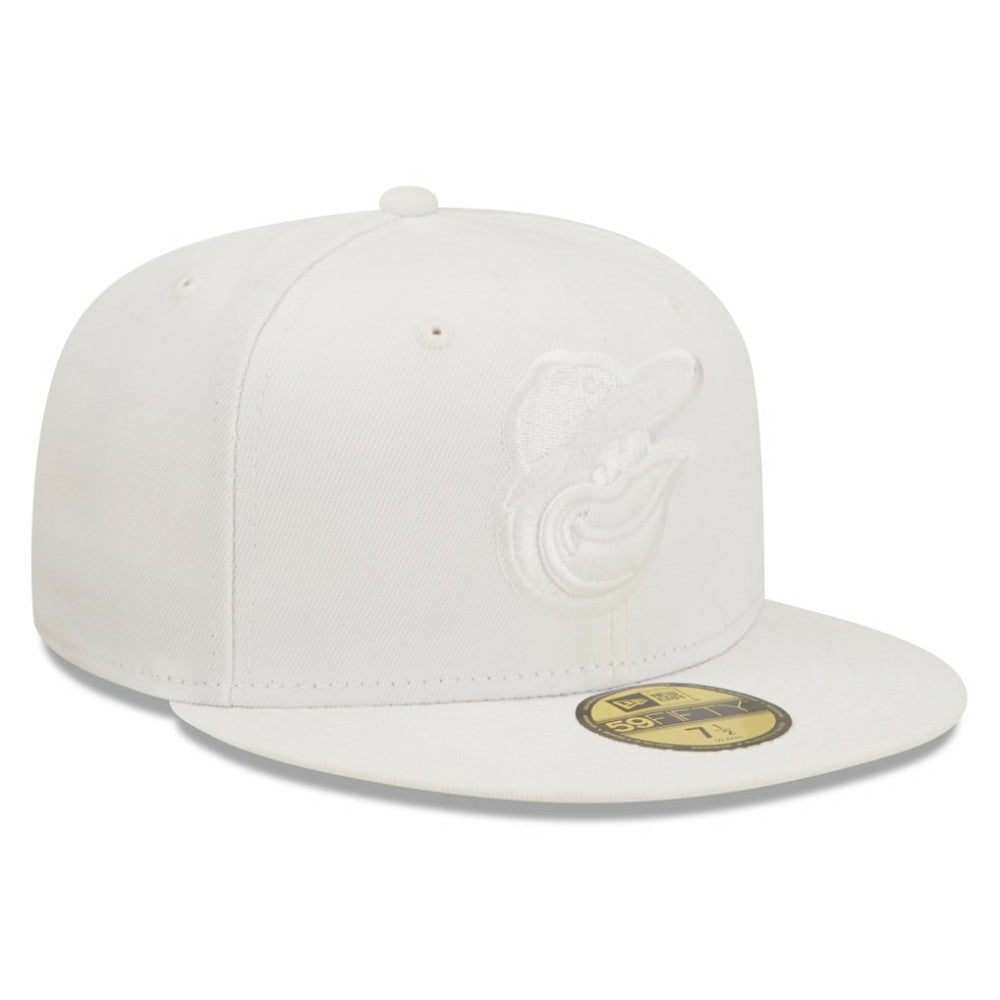 Baltimore Orioles New Era White on White 59FIFTY Fitted Hat Sale