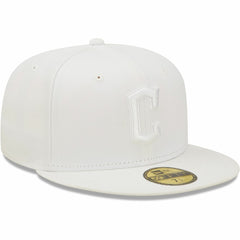 Cleveland Guardians New Era White on White 59FIFTY Fitted Hat for sale