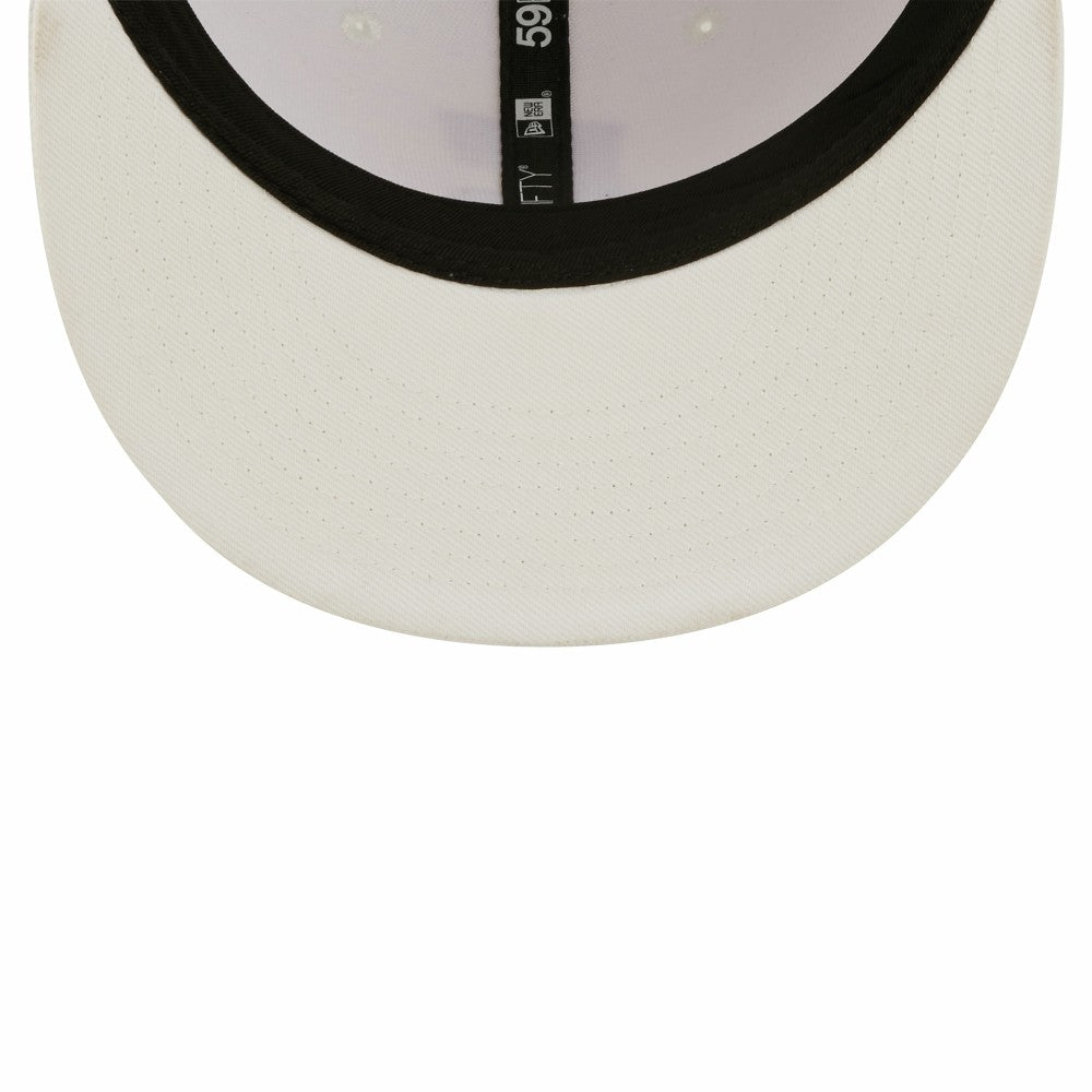 Cleveland Guardians New Era White on White 59FIFTY Fitted Hat for sale