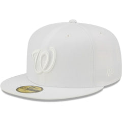 Washington Nationals New Era White on White 59FIFTY Fitted Hat for sale