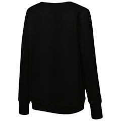 Washington Commanders Cuce Women's Sequin Logo V-Neck Pullover Sweatshirt Black - NFL