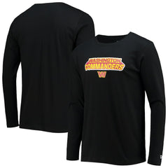 Washington Commanders New Era Long Sleeve T-Shirt Black - NFL