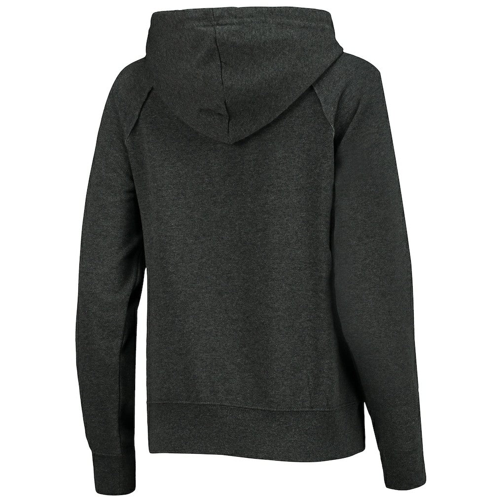 Washington Commanders New Era Women's Raglan Pullover Hoodie Heathered Charcoal - NFL