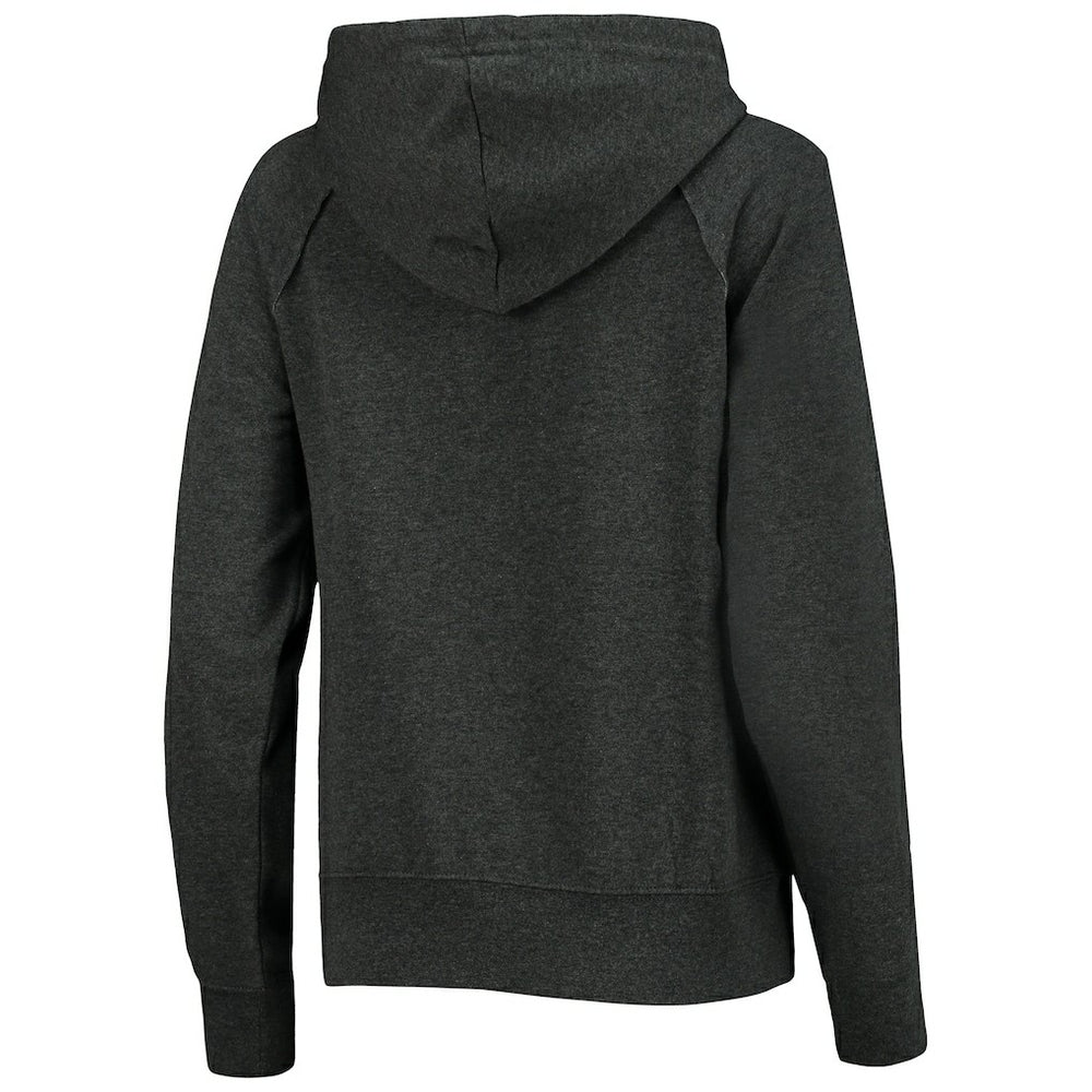 Washington Commanders New Era Women's Raglan Pullover Hoodie Heathered Charcoal - NFL