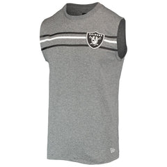 Las Vegas Raiders New Era Brushed Sleeveless Tank Top Heathered Gray - NFL