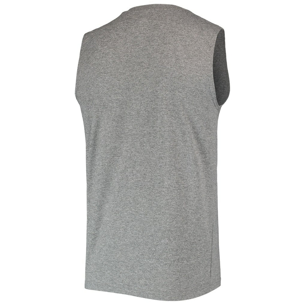 Las Vegas Raiders New Era Brushed Sleeveless Tank Top Heathered Gray - NFL