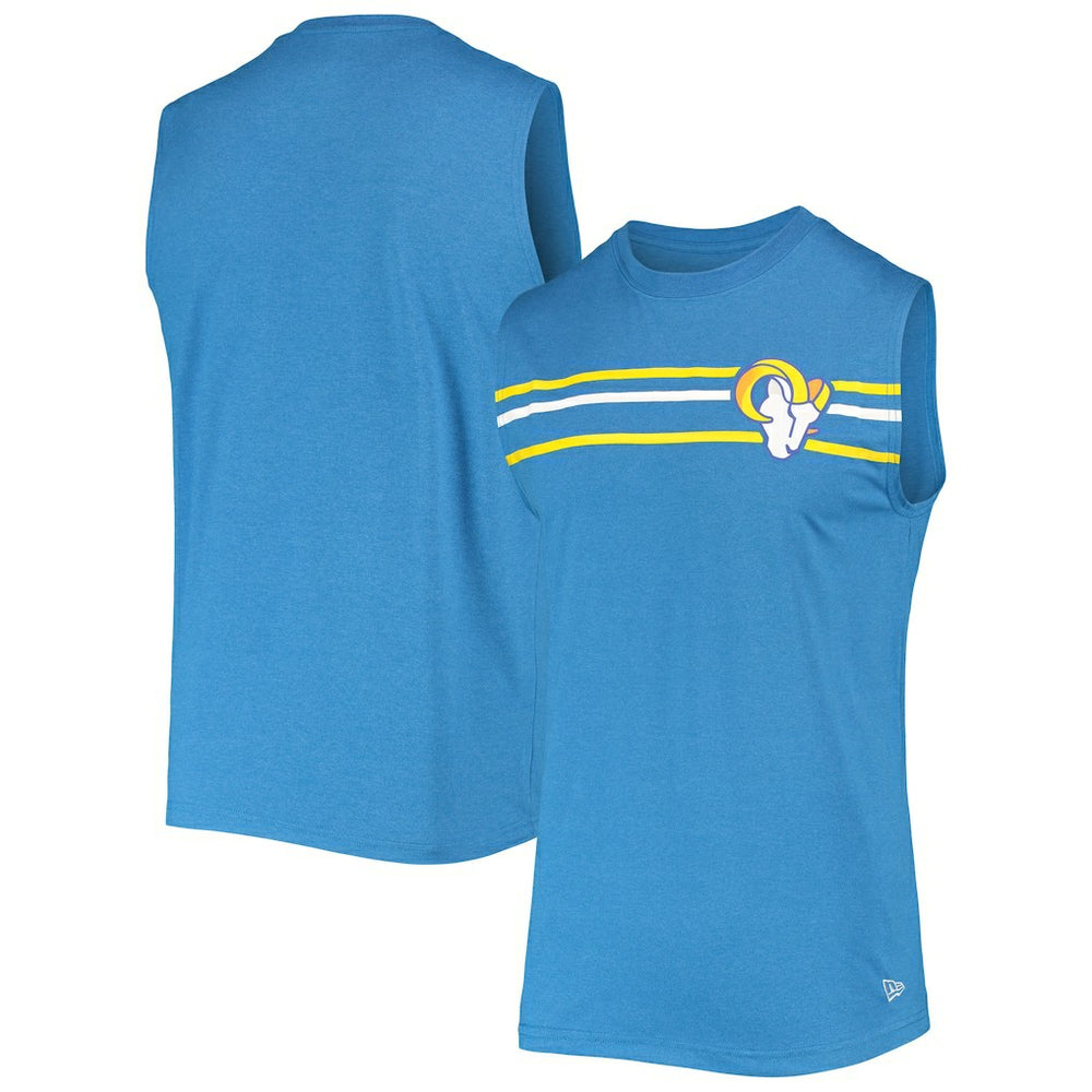 Los Angeles Rams New Era Brushed Sleeveless Tank Top Royal - NFL