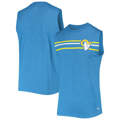 Los Angeles Rams New Era Brushed Sleeveless Tank Top Royal - NFL