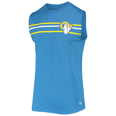 Los Angeles Rams New Era Brushed Sleeveless Tank Top Royal - NFL