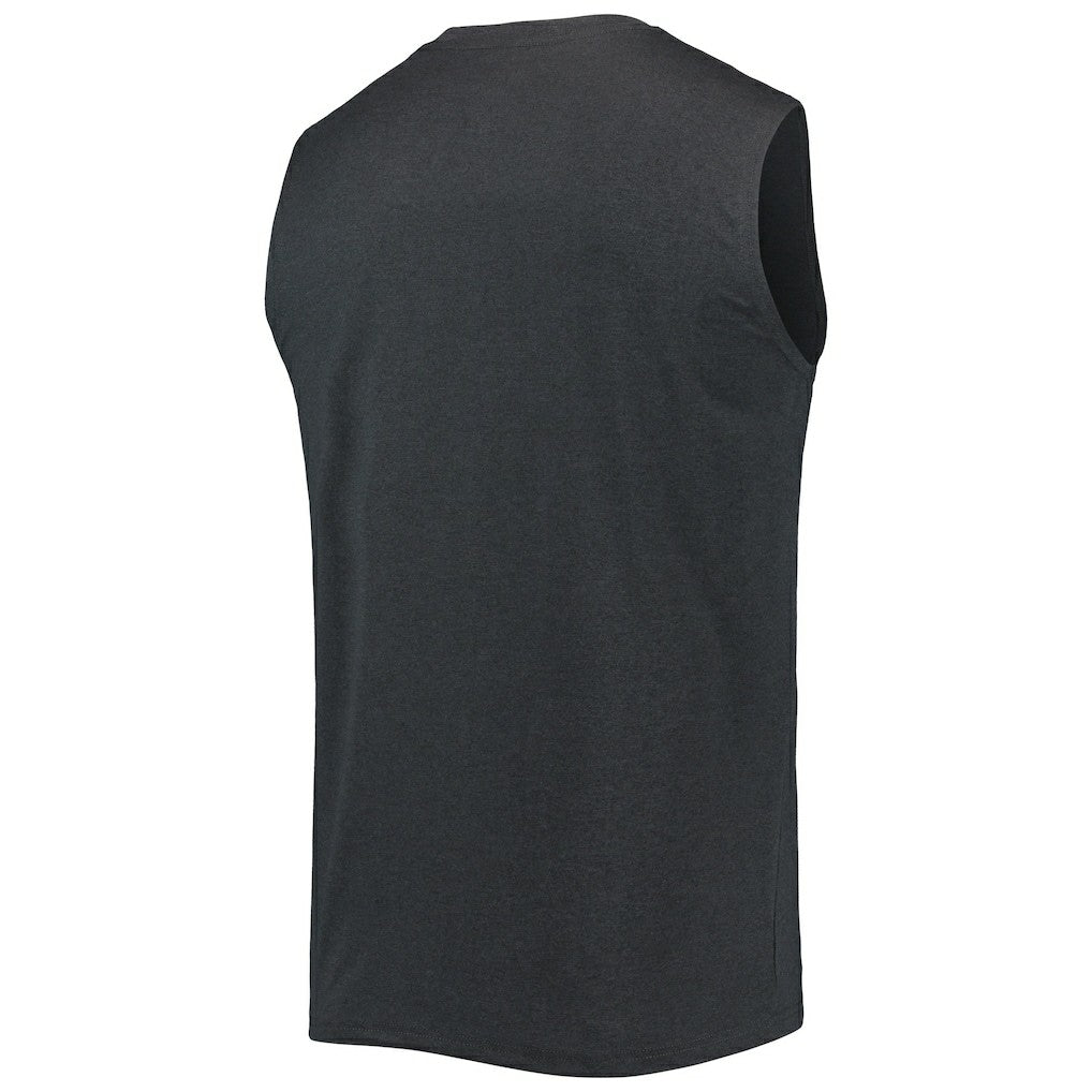 Pittsburgh Steelers New Era Brushed Sleeveless Tank Top Black - NFL
