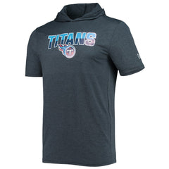 Tennessee Titans New Era Team Brushed Hoodie T-Shirt Heathered Navy - NFL