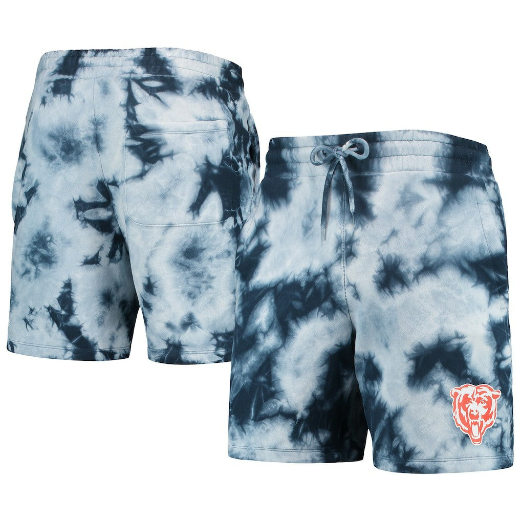 Chicago Bears New Era Tie-Dye Shorts Navy - NFL