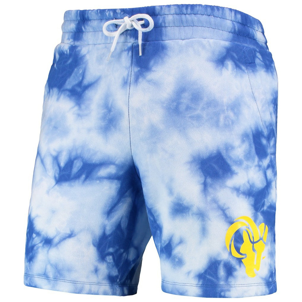 Los Angeles Rams New Era Tie-Dye Shorts Royal - NFL
